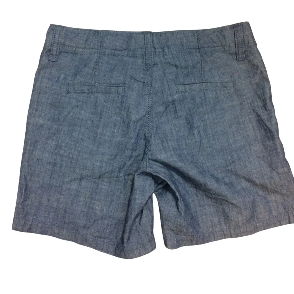 Old Navy Girls Blue Denim-Look Bermuda Shorts Girls Size 10‎